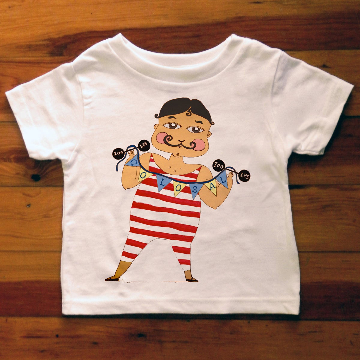El Colosal the Strongest Man Alive Toddler Tee By TrulySanctuary Birthday Gift Or Party Favor
