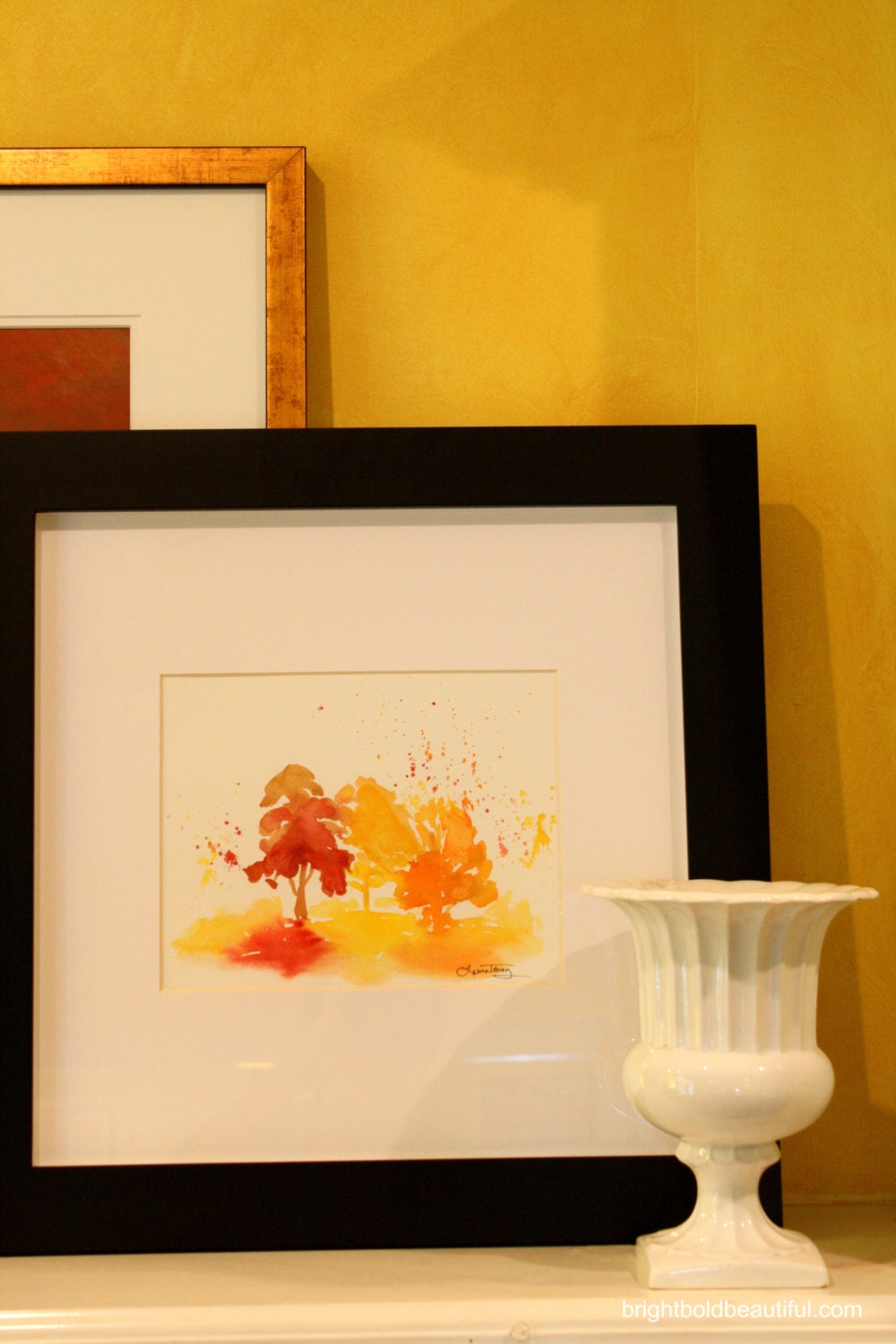 Autumn Colors Watercolor Painting