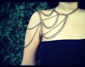 Shoulder Chain, Single shoulder body harness, brass,