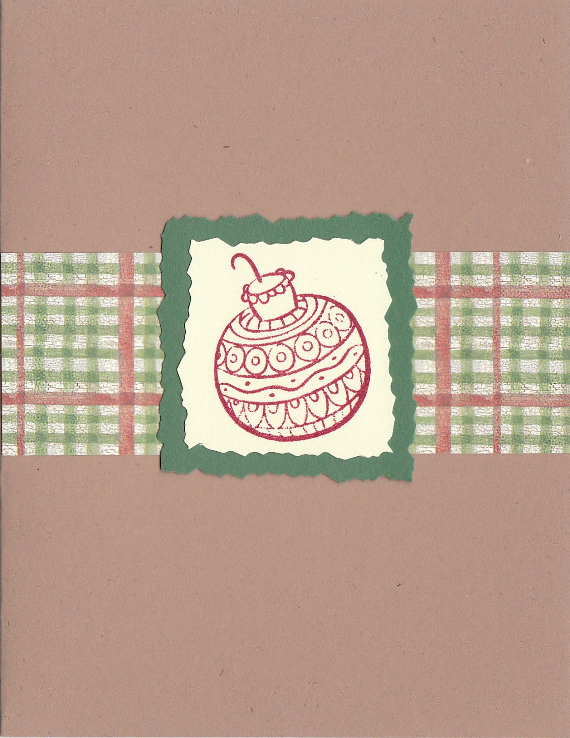 Ornament Holiday Note Card - Set of TEN