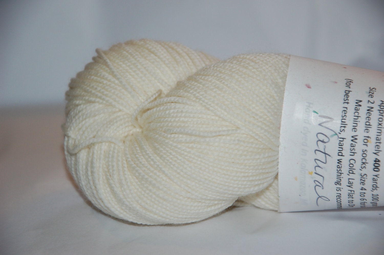 Studio June Yarn, Sydney Sock, Superwash Merino, Color - Natural