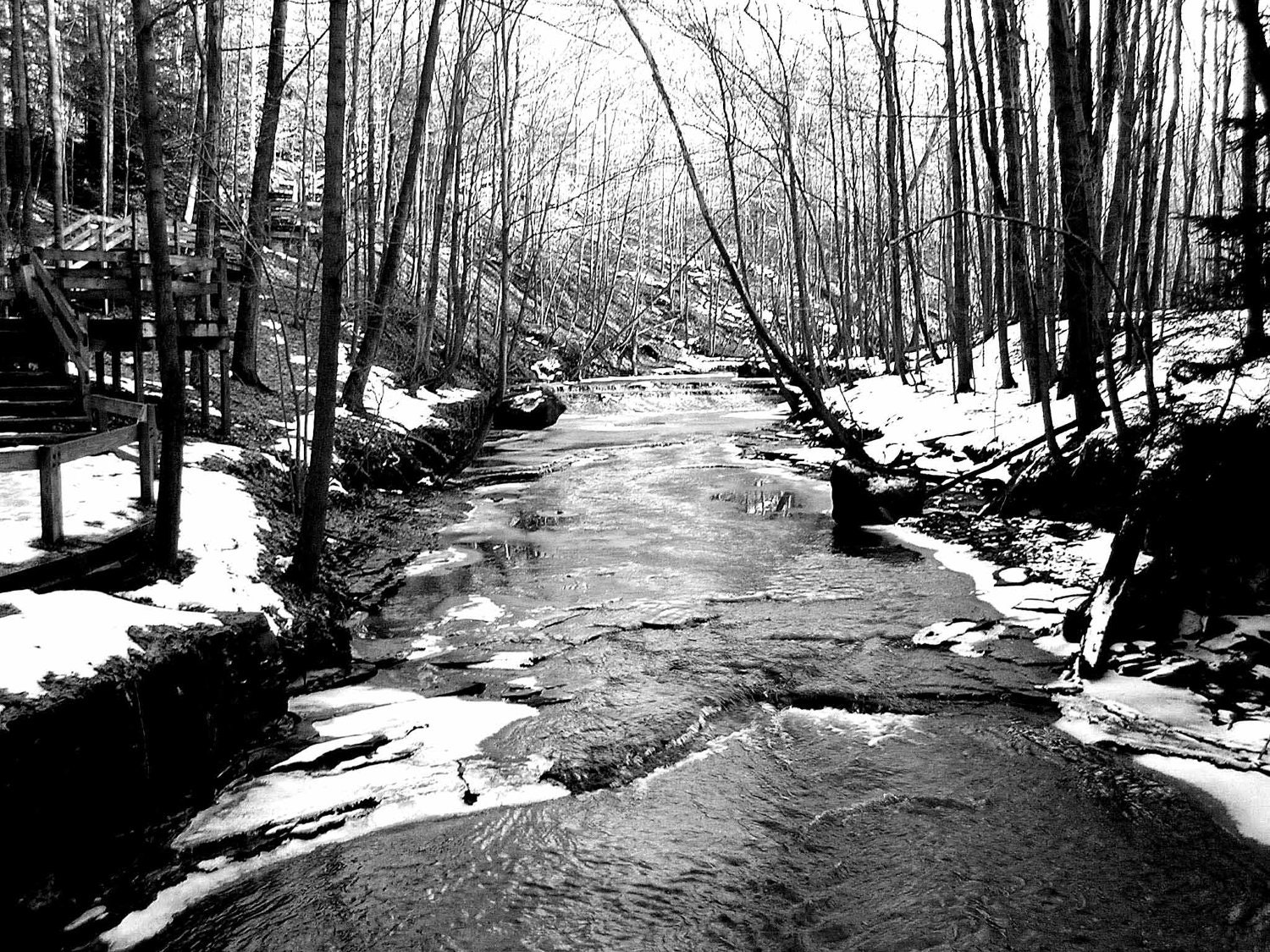 Museum Quality 11x14 Winter Stream Cleveland Metroparks Ohio Landscape Photo Fine Art