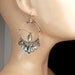 London Blue Topaz Large Hoop Earrings Oxidized Silver Coiled Wire Wrapped Blue Gemstone  Luxury Fashion