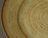 Celestial Orbit Serving Dish - Salt Yellow with Browns