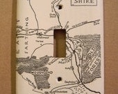 Lord of the Rings Shire Map Light Switch Plate Cover