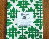 Hemp and Organic Cotton Block Printed Fabric- 14" x 18"