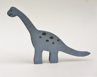 Wooden Brachiosaurus Toy- Waldorf natural- wood dinosaur dino