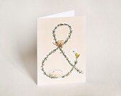 Ampersand cat and dog Love Anniversary Card - Valentine Card