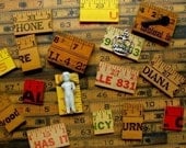 Vintage Salvage Wooden Yardsticks cut pcs for Jewelry and Assemblage