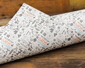 Gift Wrap Paper Happy Birthday - Collage Presents Candy