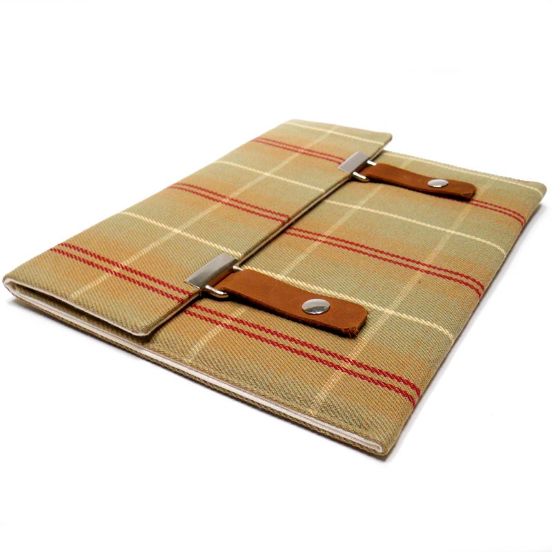13" Macbook Air case - green and red plaid