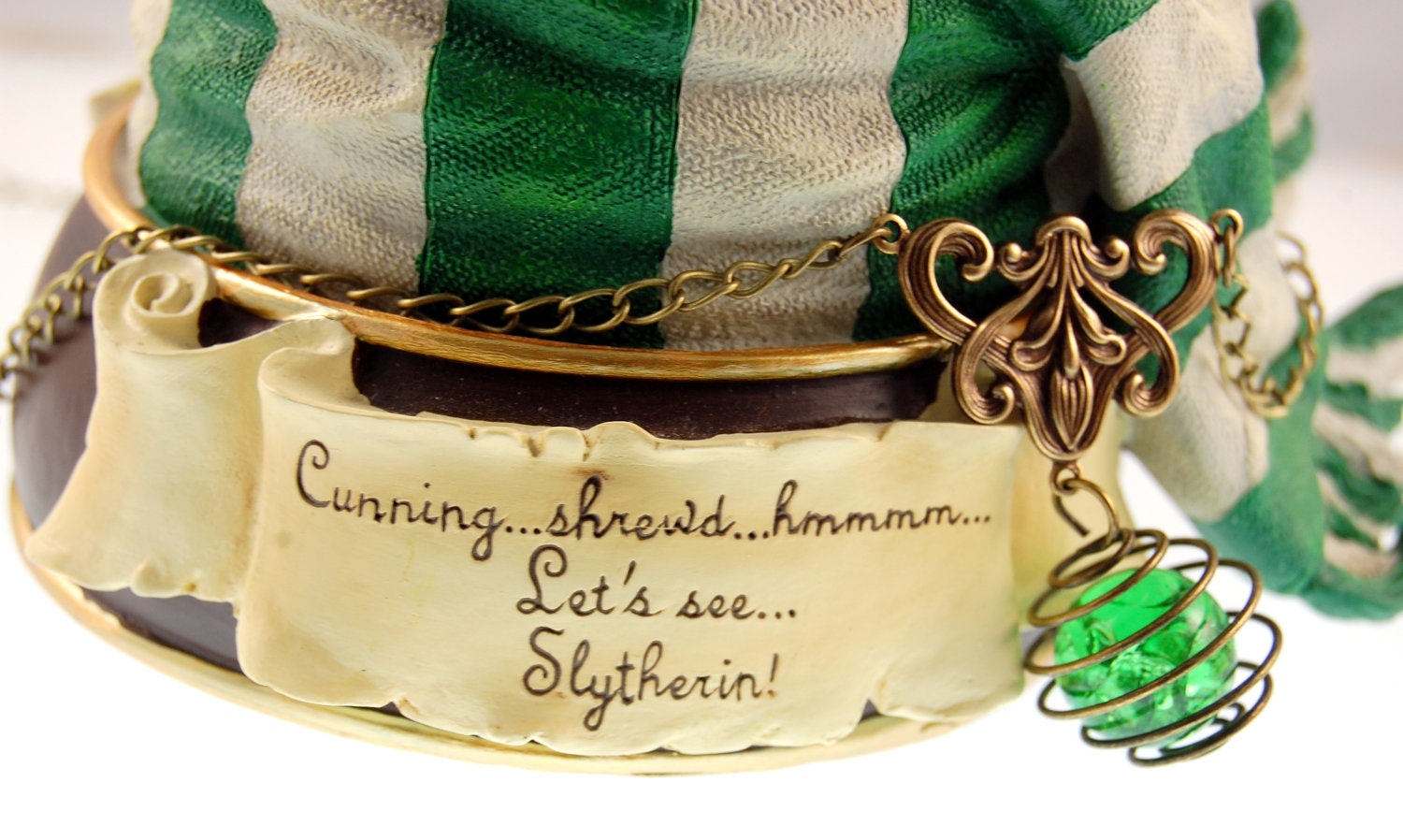 Slytherin House Points Necklace - by  Last Day of Forever Designs