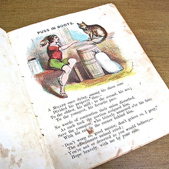 Puss in Boots 19th C Childrens Fairy Tale McLoughlin Bros