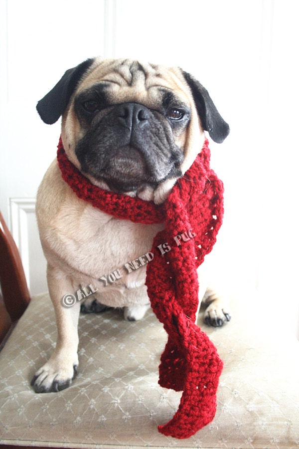Custom Crochet Dog Scarf - For Toy and Small Dog Breeds