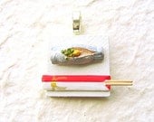 Sushi Pendant Miniature Food Jewelry Japanese Food