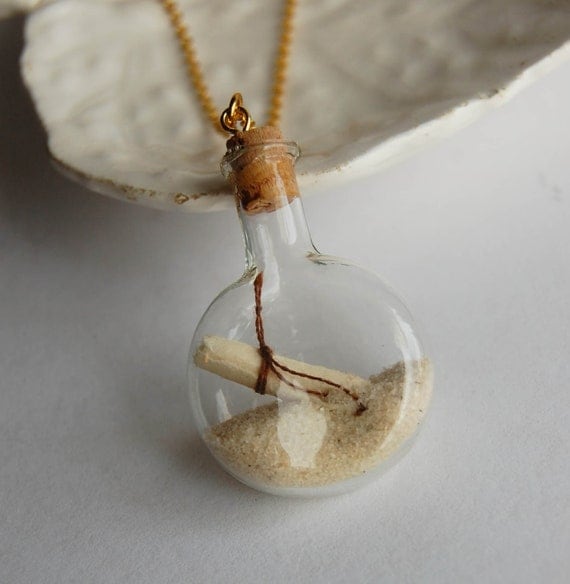 Message in a Bottle Halskjede
