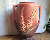 Roseville Foxglove Vase 45-7" Circa 1940's
