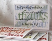 Psalms of Thanks Watercolor Notecards Set of 6