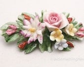 Vintage flower broach, gift for her