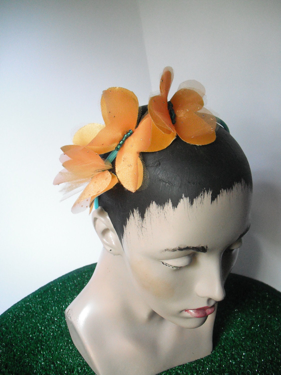 Apricot Butterfly Headband