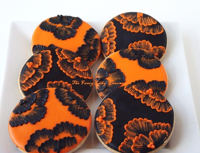 Custom Brush embroidery cookies 1 dozen