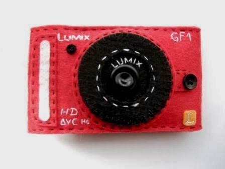 Felt camera case for iphone- new iphone 5 -ipod- mobile- camera