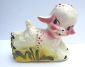 Vintage Nursery Lamb Planter Made in the USA