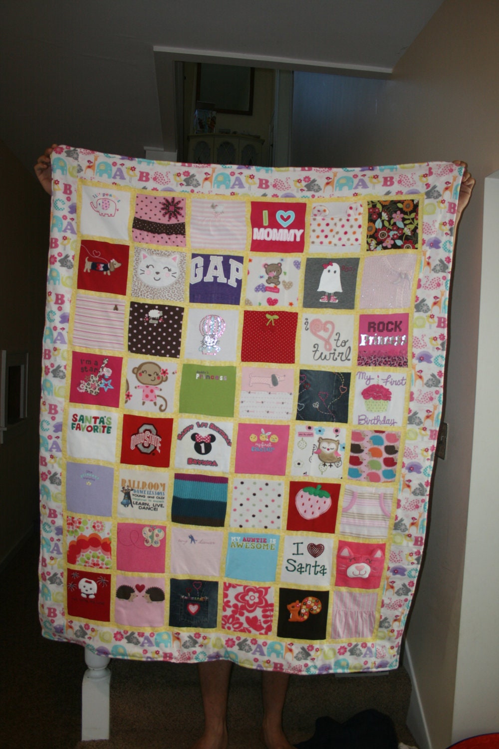 girl baby clothes quilt (48 items)
