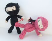 Instant Download Crochet Pattern - Amigurumi Ninja Dolls