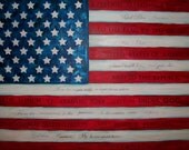 Made to Order American Flag Painting 36x48 by Jennifer Moreman