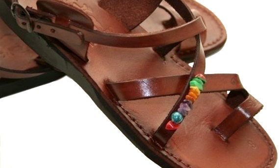 Brown Decor Roxy Leather Sandals