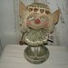 Primitive Lil' Elf Make Do with Candy Bowl Rustic