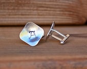 Custom Cuff Links - Personalized for Your Man, Perfect Father's Day Gift, Wedding, Groomsman, Dad, Grandpa, Graduation, Fraternity Gift