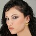 LACE Large Gold Hoop Earrings, Designer gold earrings, unique gold earrings, Fine Italian Jewelry