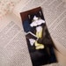 Tuxedo Cat Bookmark, Mr Bennet Cat Reading Book, Laminated Paper Bookmark