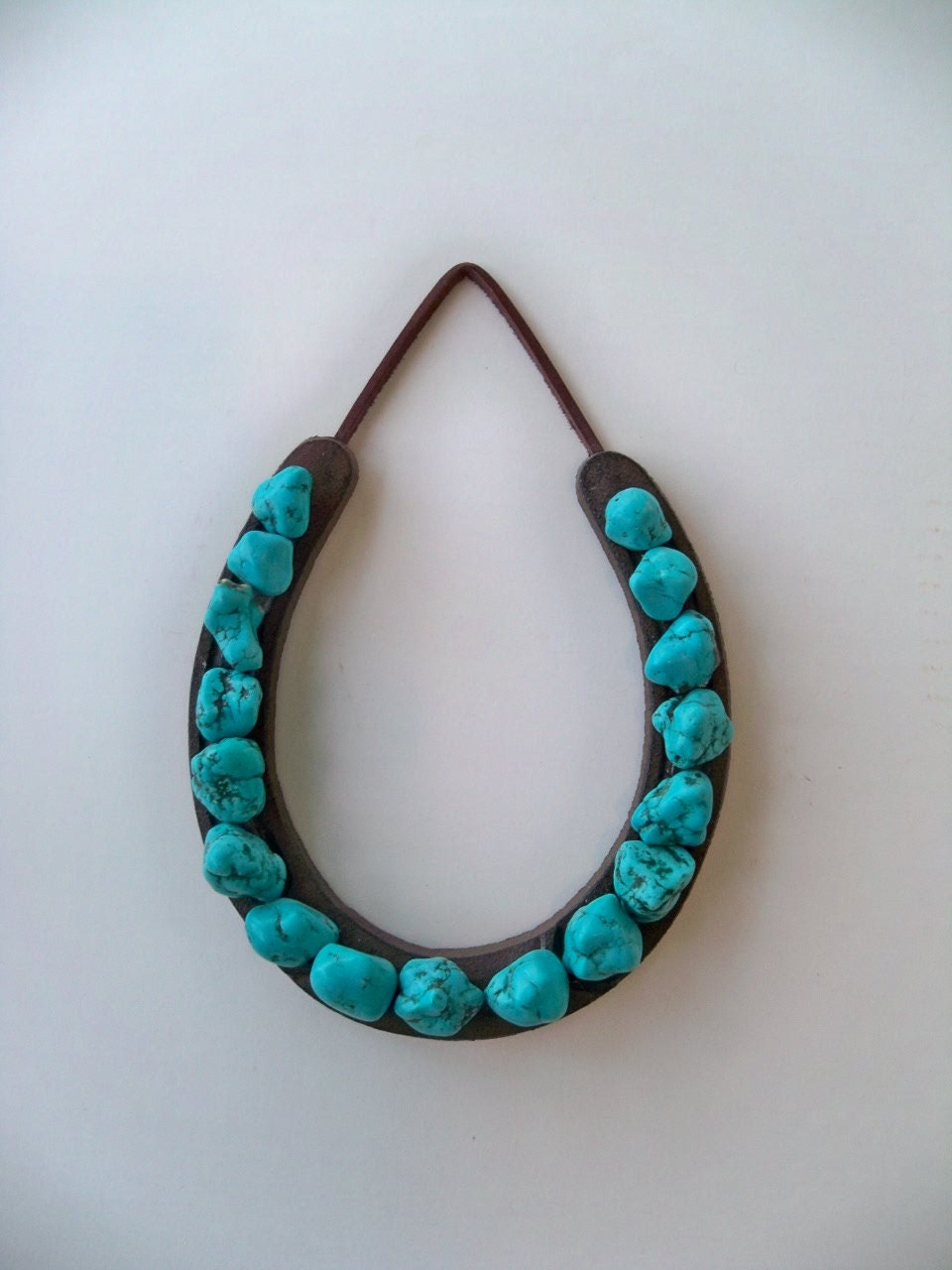 Turquoise Horseshoe Good Luck Symbol
