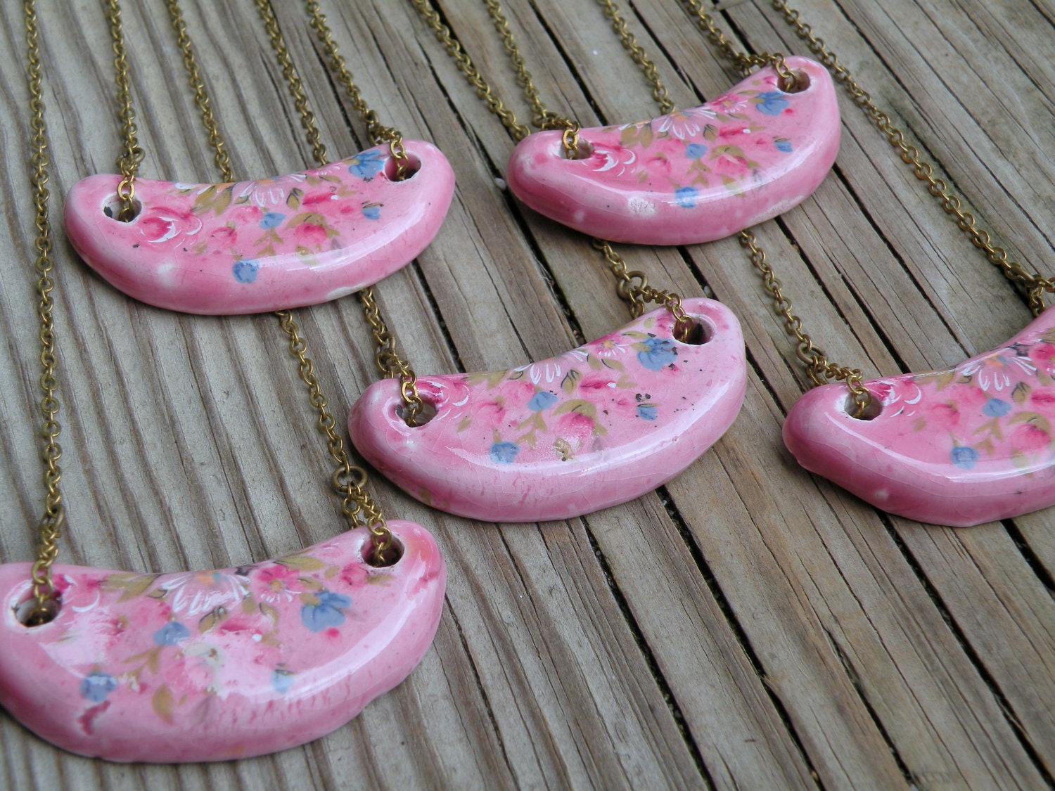 Vintage Necklace, Set of 5, Bridal Jewelry, Wedding Party, Bridesmaids