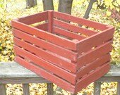 beautiful rustic wooden box, great for storing toys books dried flowers
