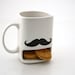 Mustache moustache cookie dunk mug