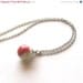 ON SALE Necklace marble vintage glass 1950s - 1960s playful