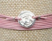 Silver Rose Wrap Bracelet