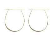 Silver Dagger Hoop Earrings
