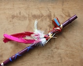 Time for Peace - Vintage Peace Pipe - Tribal Boho Vintage Peace Pipe Made in Japan - Violet - Spring - Native American