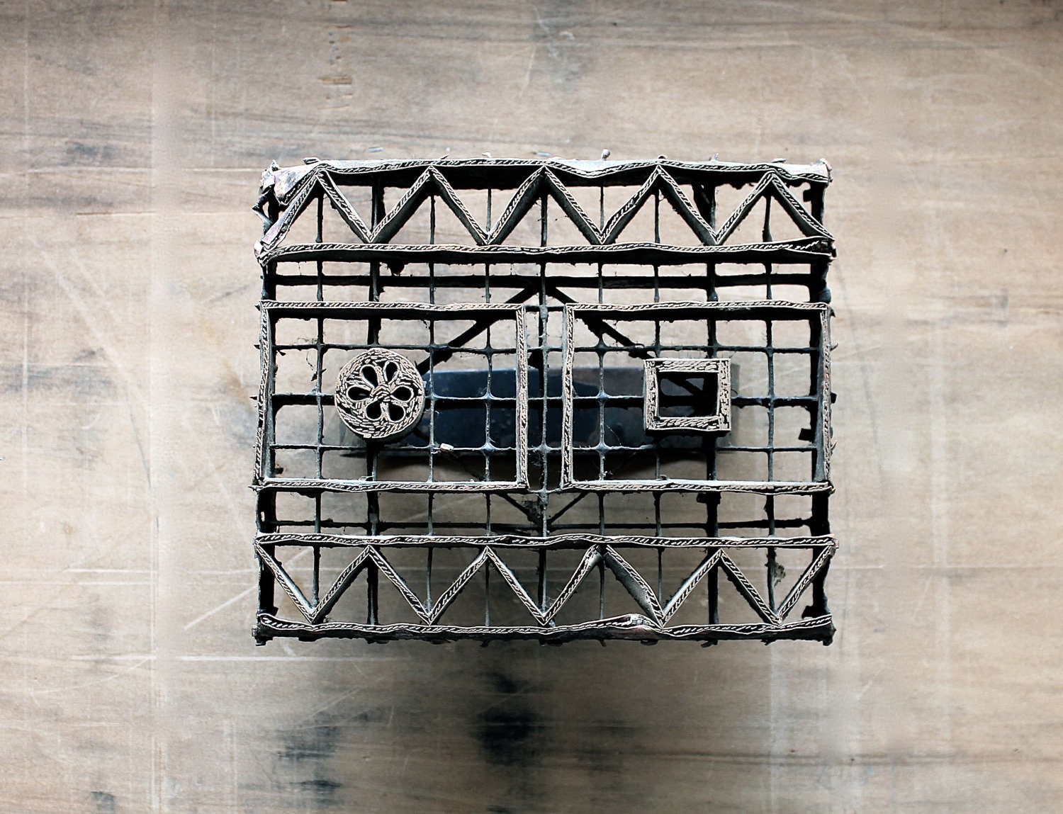 Major Printing - Antique Copper Printing Block - Industrial - Collectible - Rustic - Home Decor - Geometric