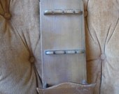 Vintage Knife Rack Wood Wooden Knife Holder Vintage Housewares Wall Hanging Unique BrownVintage Kitchen Home Decor Wall Pocket