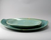 Stoneware Serving Platters, Set of 2