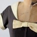 50s dress - vintage 1950s black bow dress - 50s party dress
