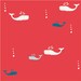 Set Sail,Whale Watch in Apple by Jay Cyn for Birch Fabrics, Organic Cotton - 1 yard listing