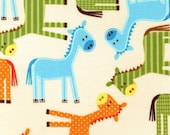 Robert Kaufman Fabric Urban Zoologie Giraffes Bermuda 1 yard