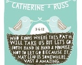 Vast and Amazing - Personalized Wedding/Anniversary Print (Medium)